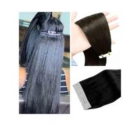 Extension con nastro adesivo per capelli Nastro nelle estensioni dei capelli Veri capelli umani 20 pezzi 14-26 pollici Lungo rettilineo Nastro for capelli Remy brasiliani nelle estensioni Trama di pel