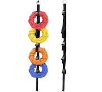 Extension Cord Organizer, Garage Extension Cords Holder, 2 x Heavy Duty Straps, Vertical Space Saver 3,8 x 120 cm, 1,5 x 47,24 pollici, Ideal for String Lights, Hoses, and Tool Hangers