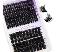 Extension de Cils 100D+200D - Cils à Rallonger Volumineux, Longueurs Mélangées 12-16mm D Curl, Naturels et Confortables, Idéal pour Débutants et Toutes les Occasions(100D+200D-07-D-12-16)