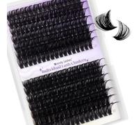 Extension de Cils 80D+100D - Cils à Rallonger Volumineux, Longueurs Mélangées 16-20mm D Curl, Naturels et Confortables, Idéal pour Débutants et Toutes les Occasions(80D+100D-07-D-1620)