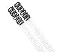 Extension Di Capelli Glitter Con Clip - 12 Pezzi Di Di Glitter Di 50 Cm Di Capelli Per Travestimento Celebrazione Festa Cosplay Festival Compleanno Vacanze Incontro Quotidiano E