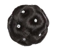 Extension di capelli sintetici a chignon con clip, facili da curare, per donne e ragazze (4B)