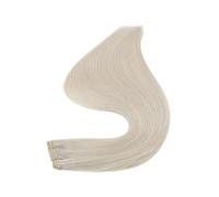 Extension Di Capelli Umani Con Trama, Da Cucire, Lisci Come La Seta, Doppia For Salone Facile Da Usare(16 inches,1000 White Blonde)