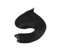 Extension Di Capelli Umani Con Trama, Da Cucire, Lisci Come La Seta, Doppia For Salone Facile Da Usare(18 inches,1 Jet Black)