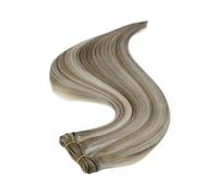 Extension Di Capelli Umani Con Trama, Da Cucire, Lisci Come La Seta, Doppia For Salone Facile Da Usare(18 inches,8p60)