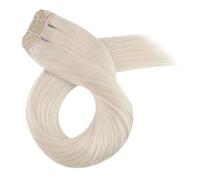 Extension Di Capelli Veri Remy Lisci Naturali Da 100 G, Con Trama Da Cucire In Bundle. Facile Da Usare(16inches,60A)