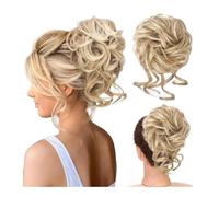 Extension e pezzi di capelli dall'aspetto naturale, Parrucca Chignon Capelli Disordinati Soffice Testa a Sfera Capelli Ricci Barba Lunga Pigro Vento Anello for Capelli for il Comfort Quotidiano Extens