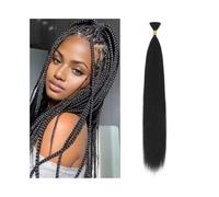 Extension Extension di capelli umani Remy brasiliani senza trama, sfuse, lisce, for trecce, confezione da 50 g Capelli Intrecci(14inches)