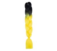 Extension Fai da te Jumbo Braids Extension for capelli 24"100g Sintetico Pre-stirato Box Trecce Grigio Bianco Nero Marrone for Bambini Donne(K)