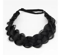 Extension Fascia elastica intrecciata sintetica premium regolabile fatta a mano for capelli alla moda, fascia for capelli intrecciata for donna(Color1)
