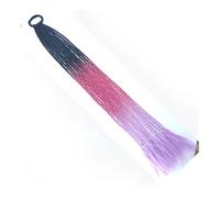 Extension for capelli colorati da 24 pollici, extension for coda di cavallo intrecciata, parrucche con trecce e elastici, posticci sintetici for le donne Hair Extensions(C22)