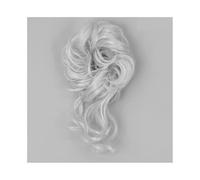 Extension for capelli con chignon spettinato, elastico sintetico, riccio, ondulato, chignon, scrunchies, ciambella, for donna(Q2)