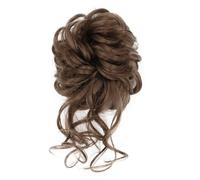 Extension for capelli con chignon spettinato, elastico sintetico, riccio, ondulato, chignon, scrunchies, ciambella, for donna(V1)