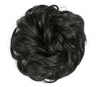 Extension for capelli con chignon spettinato, elastico sintetico, riccio, ondulato, chignon, scrunchies, ciambella, for donna(A)