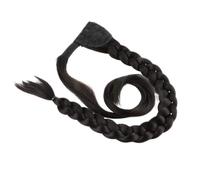 Extension for capelli con coda di cavallo intrecciata sintetica resistente al calore, con clip avvolgente lunga 36 pollici(#2)
