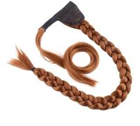 Extension for capelli con coda di cavallo intrecciata sintetica resistente al calore, con clip avvolgente lunga 36 pollici(#30)