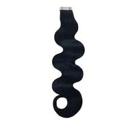 Extension For Capelli Con Nastro Adesivo A Onde Lunghe, Con Trama Di Pelle Remy, Nastro Adesivo Naturale Sui Capelli, 20/40/60 Pezzi Facile Da Usare(40pcs-100g,20 INCHES)