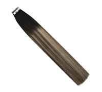 Extension For Capelli Con Nastro Adesivo, Capelli Veri Umani Remy, Balayage Ombre Color, Lisci, Biadesivi Facile Da Usare(20 pcs,14 inches,1B-3-27)