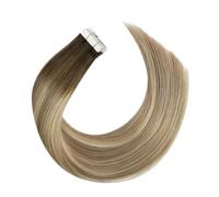 Extension For Capelli Con Nastro Adesivo, Capelli Veri Umani Remy, Balayage Ombre Color, Lisci, Biadesivi Facile Da Usare(20 pcs,18 inches,3-8-22)