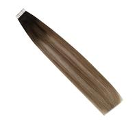 Extension For Capelli Con Nastro Adesivo, Capelli Veri Umani Remy, Balayage Ombre Color, Lisci, Biadesivi Facile Da Usare(20 pcs,16 inches,4-10-16)