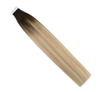 Extension For Capelli Con Nastro Adesivo, Capelli Veri Umani Remy, Balayage Ombre Color, Lisci, Biadesivi Facile Da Usare(40 pcs,16 inches,2-27-613)