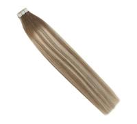 Extension For Capelli Con Nastro Adesivo, Capelli Veri Umani Remy, Balayage Ombre Color, Lisci, Biadesivi Facile Da Usare(20 pcs,16 inches,8-22-8)