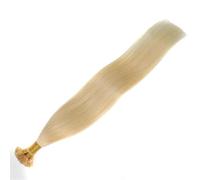 Extension for capelli con punta a U - 100 ciocche, capelli umani Remy, lisci come la seta, pre-incollate con cheratina Facile installazione e rimozione(Blonde,20inch)