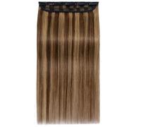 Extension for capelli monopezzo, 3/4 di lunghezza, con clip, for donne, for aggiungere volume ai capelli. for le donne Hair Extensions(Medium Brown+Dark Blonde,20inch)