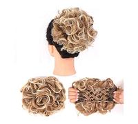 Extension for capelli ricci disordinati con parrucche for pettini elastici facili da allungare nelle estensioni dei a coda di cavallo for le donne Chignon per Capelli