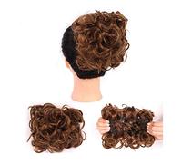 Extension for capelli ricci disordinati con parrucche for pettini elastici facili da allungare nelle estensioni dei a coda di cavallo for le donne Chignon per Capelli