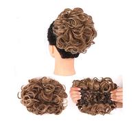 Extension for capelli ricci disordinati con parrucche for pettini elastici facili da allungare nelle estensioni dei a coda di cavallo for le donne Chignon per Capelli