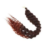 Extension for capelli ricci sintetici da donna, 1 confezione, con trecce a onde profonde lunghe 24 pollici, capelli all'uncinetto con onde oceaniche. for le donne Hair Extensions(1BT350)