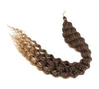 Extension for capelli ricci sintetici da donna, 1 confezione, con trecce a onde profonde lunghe 24 pollici, capelli all'uncinetto con onde oceaniche. for le donne Hair Extensions(4T27)