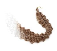 Extension for capelli ricci sintetici da donna, 1 confezione, con trecce a onde profonde lunghe 24 pollici, capelli all'uncinetto con onde oceaniche. Facile installazione e rimozione(30T60)