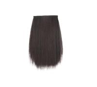 Extension for capelli sintetici invisibili senza cuciture con clip, for aumentare il volume, copertura laterale superiore, compatibili le donne(20cm-4)