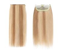 Extension for capelli umani con clip mini corte, forcina invisibile, capelli veri Remy lisci e setosi, piccole e sottili extension monopezzo for donna Veloci da indossare(12P613,10inch 15g)