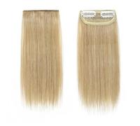 Extension for capelli umani con clip mini corte, forcina invisibile, capelli veri Remy lisci e setosi, piccole e sottili extension monopezzo for donna Veloci da indossare(Blonde,4inch 8g)
