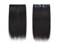 Extension for capelli umani con clip mini corte, forcina invisibile, capelli veri Remy lisci e setosi, piccole e sottili extension monopezzo for donna Veloci da indossare(Natural Black,8inch 12g)