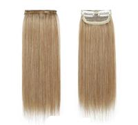 Extension for capelli umani con clip mini corte, forcina invisibile, capelli veri Remy lisci e setosi, piccole e sottili extension monopezzo for donna Veloci da indossare(Dark Blonde,12inch 17g)