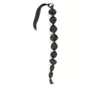 Extension for coda di cavallo a bolle da 30 pollici for donna, capelli sintetici lunghi intrecciati con cordino in pelle, code di cavallo afro lisce e soffici per l'uso quotidiano(T1B/613)