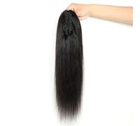 Extension for coda di cavallo con fermaglio a forma di artiglio, extension for capelli veri Remy, code di cavallo lunghe e dritte for donne per l'uso quotidiano(24inch)
