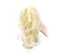 Extension for coda di cavallo da 12" con clip, coda di cavallo lunga e riccia, extension for capelli con artiglio, parrucchino sintetico dall'aspetto naturale for donna per l'uso quotidiano(613)