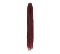 Extension for dreadlock sintetici, 20 ciocche, 0,6 cm di larghezza, con una sola estremità, intrecciate all'uncinetto, fatte a mano, for donne e uomini. Wear and Go(Bug,30inch)