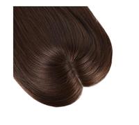 Extension for parrucchino densità 150, topper for capelli umani for donne con capelli diradati, base 15x16 cm Aspetto naturale