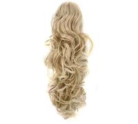 Extension INVISIBILE Pinza mollettone Coda MOSSA capelli sintetici Kanekalon Col