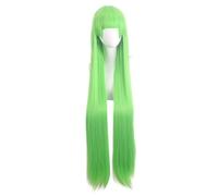 Extension Parrucca Benvenuti a Demon School Cosplay, parrucca verde lunga e liscia, parrucca for Halloween, for Halloween, feste in maschera, spettacoli, eventi cosplay