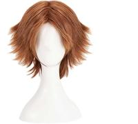 Extension Parrucca Cosplay, Parrucca Corta Marrone, Costume Halloween, for Halloween, Festa in Costume, Spettacolo, Evento Cosplay, Concerti