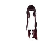 Extension Parrucca rossa lunga e dritta con frangia Costume Cosplay Parrucche sintetiche for feste for feste Cosplay