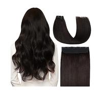 Extension per capelli 12-26 pollici Fermaglio for capelli nelle estensioni dei capelli Capelli veri Grado di doppia trama Nessun groviglio Nessuna perdita Capelli umani Remy 1 pz 5 fermagli Capelli Ca