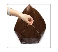extension per capelli, 14-22 pollici oro marrone nero colore dei capelli invisibile micro loop estensioni dei capelli umani reali tessuto di trama diritta for le donne(Light brown,20 inchs)